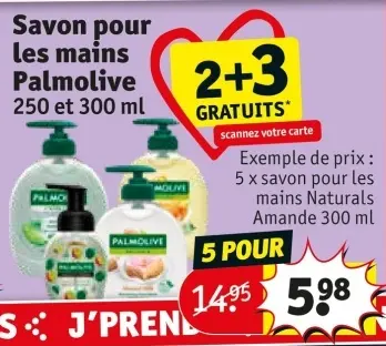 Offre: Savon pour les mains