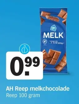 Aanbieding: Reep melkchocolade