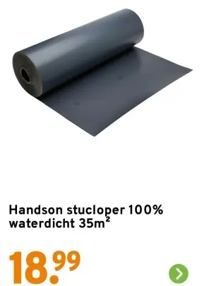 Aanbieding: Stucoper 100% waterdicht 35m^2