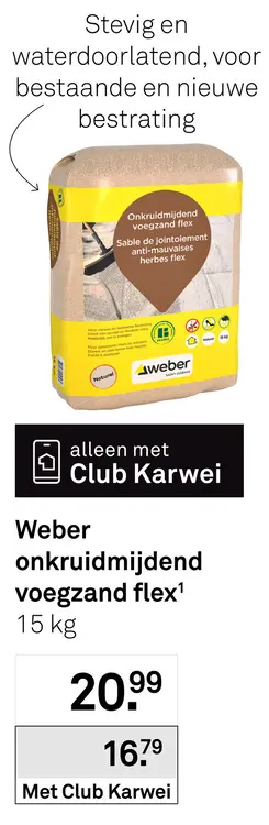 Aanbieding: Onkruidmijdend voegzand flex