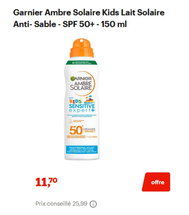 Offre: KIDS SENSITIVE expert+ HYPOALLERGENE ZONBESCH