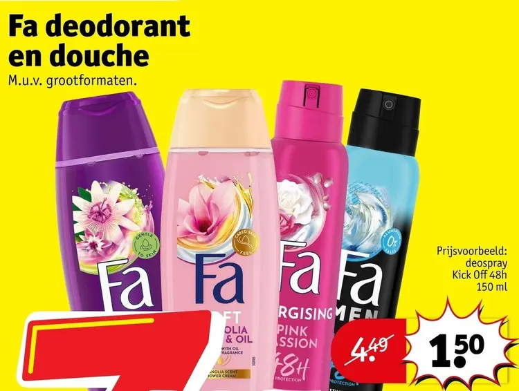 Aanbieding: Deodorant en douche