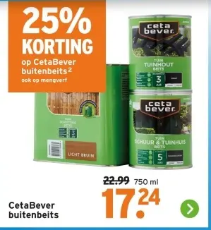 Aanbieding: Tuinhout Beits