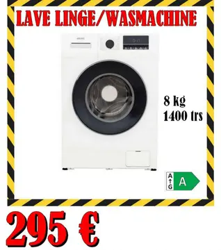 Aanbieding: LAVE LINGE/WASMACHINE