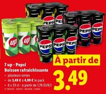 Offre: Boisson refraîchissante