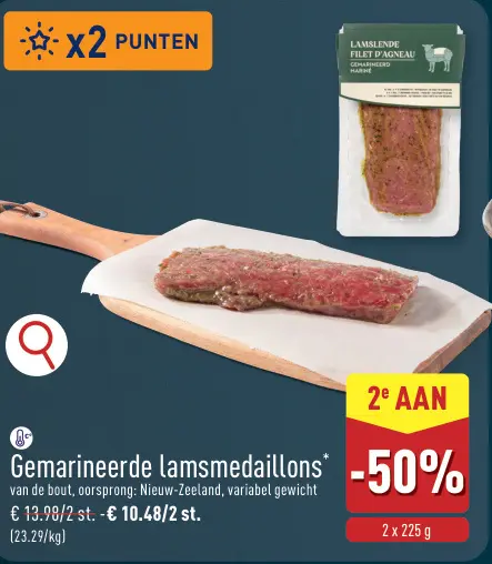 Promotie: Gemarineerde lamsmedaillons