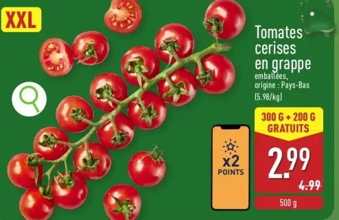 Offre: Tomates cerises en grappe