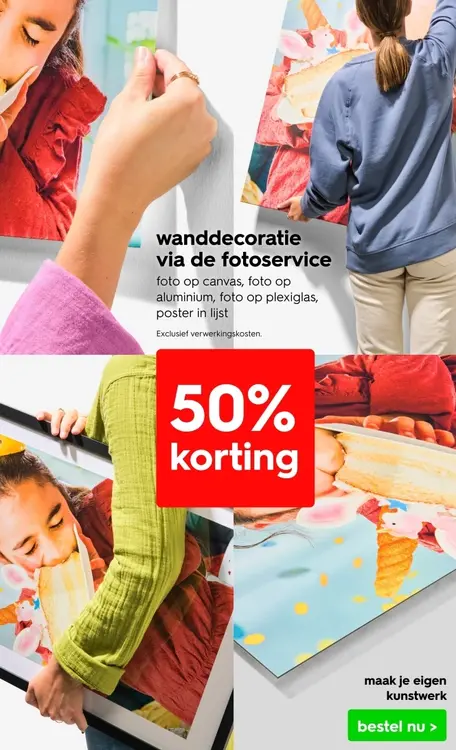 Promotie: wanddecoratie via de fotoservice