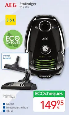Promotie: Stofzuiger VX-2-ECO