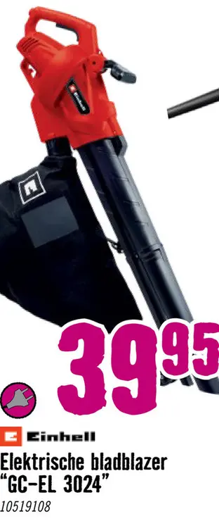 Aanbieding: EINHELL Elektrische bladblazer GC-EL 3024 E