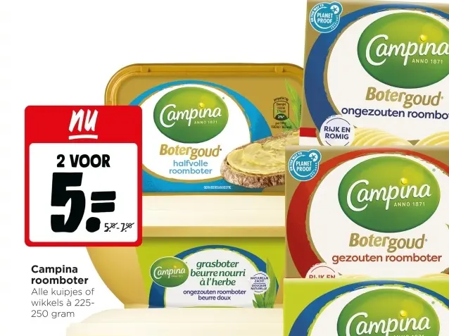 Aanbieding: Campina roomboter