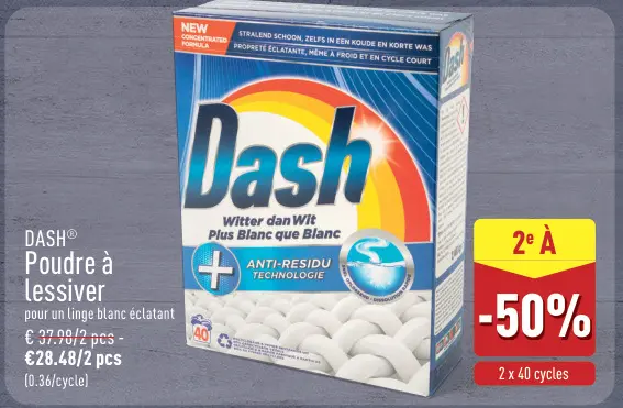 Offre: Poudre à lessiver