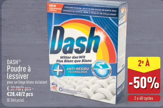 Offre: Poudre à lessiver