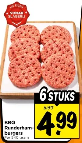 Aanbieding: BBQ Runderham-burgers