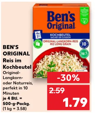Aanbieding: Reis im Kochbeutel