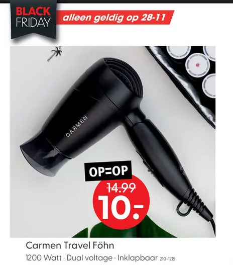 Aanbieding: Carmen Travel Föhn