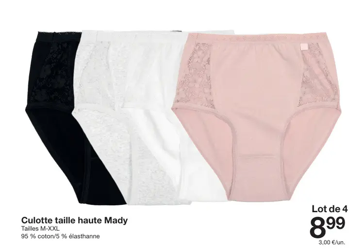 Offre: Culotte taille haute Mady
