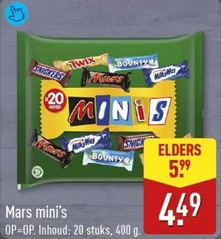Aanbieding: Mars mini's