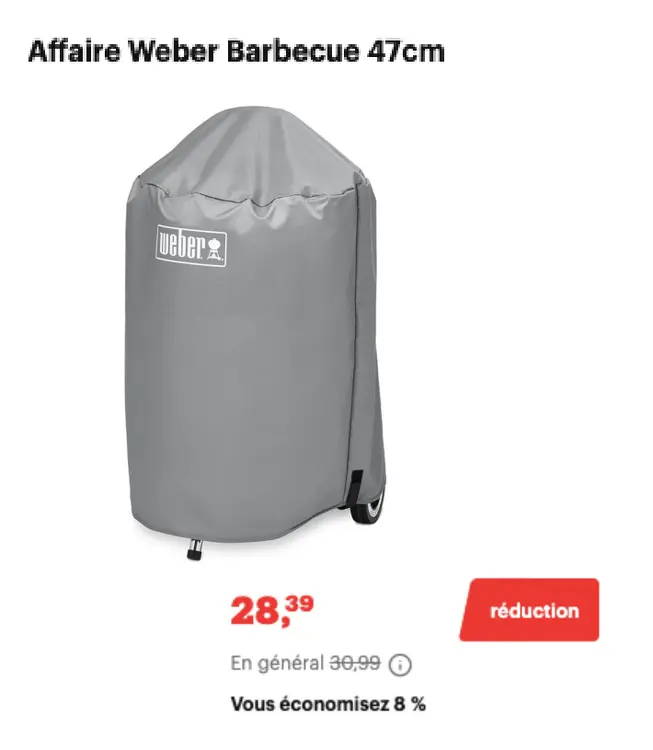Offre: Housse de protection Weber