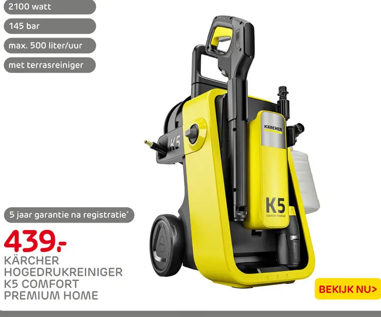 Aanbieding: Hogedrukreiniger k5 comfort premium home