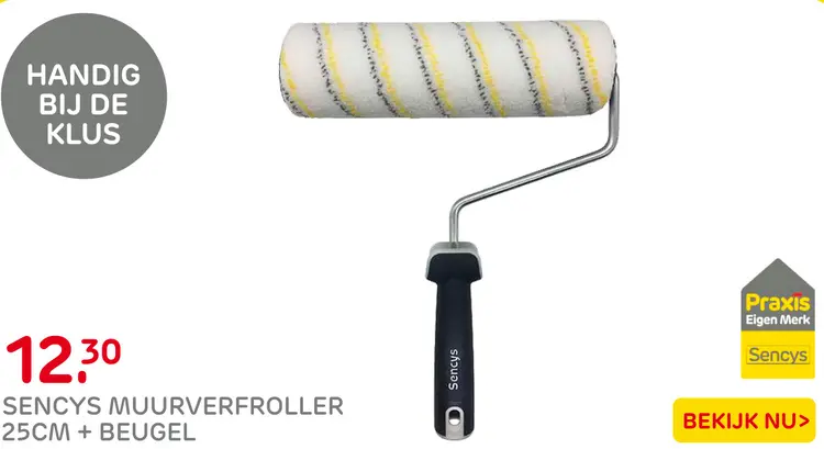 Aanbieding: Muurverfroller 25cm + Beugel