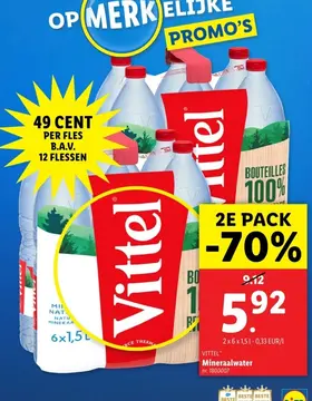 Aanbieding: Vittel Mineraalwater