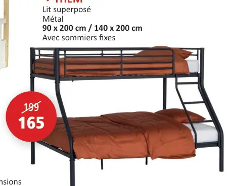 Offre: Lit superposé