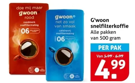 Aanbieding: Snelfilterkoffie