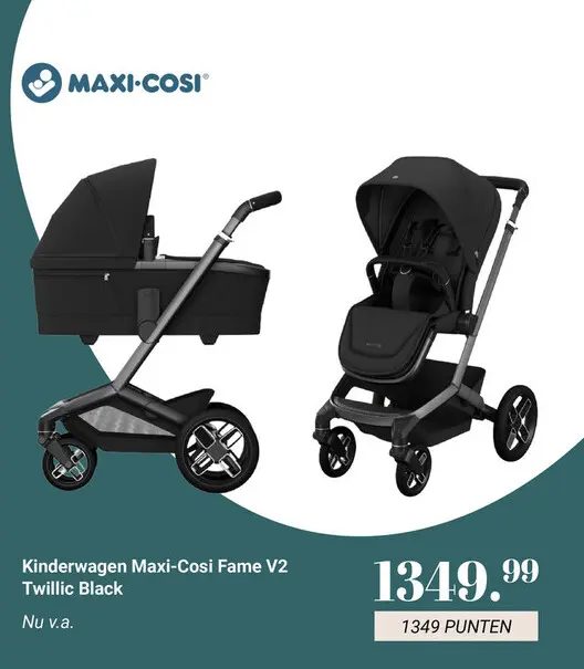 Aanbieding: Kinderwagen Maxi-Cosi Fame V2 Twillic Black