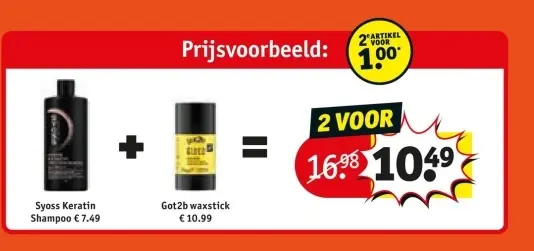 Aanbieding: Syoss Keratin Shampoo and Got2b waxstick