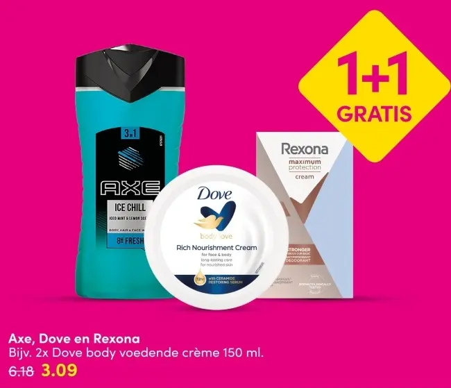 Aanbieding: Axe, Dove en Rexona
