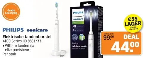 Aanbieding: Elektrische tandenborstel 4100 series