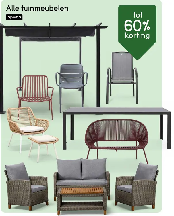 Aanbieding: Alle tuinmeubelen