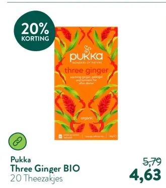 Aanbieding: Three Ginger BIO