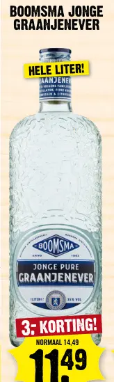 Aanbieding: Boomsma jonge graanjenever
