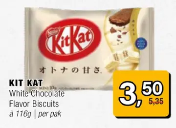 Aanbieding: KIT KAT White Chocolate Flavor Biscuits