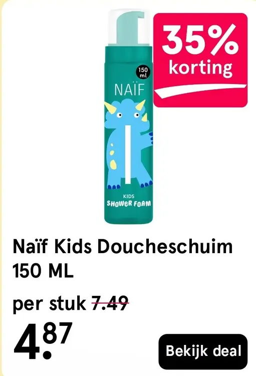 Aanbieding: Naïf Kids Doucheschuim