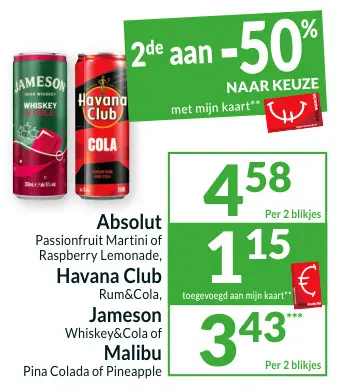 Aanbieding: Absolut Passionfruit Martini of Raspberry Lemonade