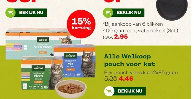 Aanbieding: Alle Welkoop pouch voor kat