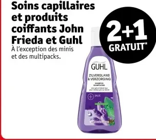 Offre: Soins capillaires et produits coiffants