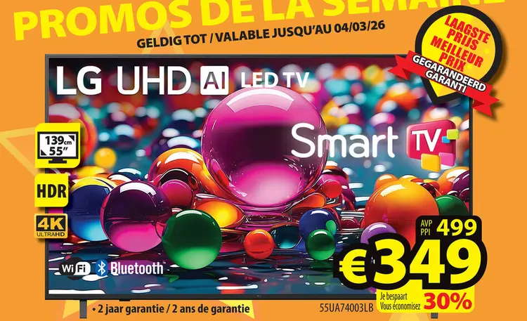 Promotie: 55" Uhd ai led tv
