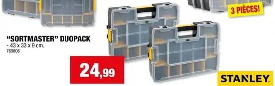 Offre: Boîte à compartiments "SORTMASTER" DUOPACK