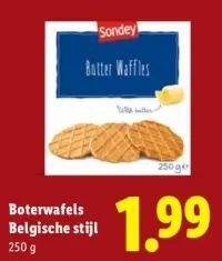 Aanbieding: Boterwafels Belgische stijl