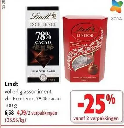 Promotie: Lindt volledig assortiment