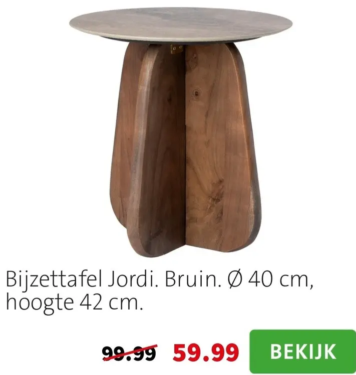 Aanbieding: Bijzettafel Jordi