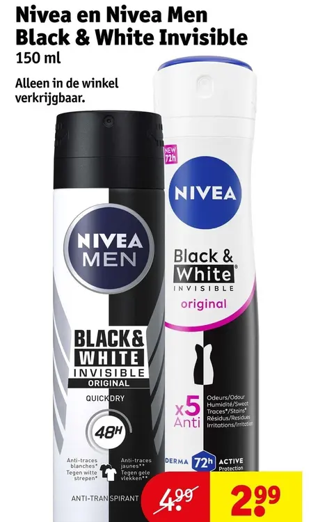 Promotie: Black & White Invisible