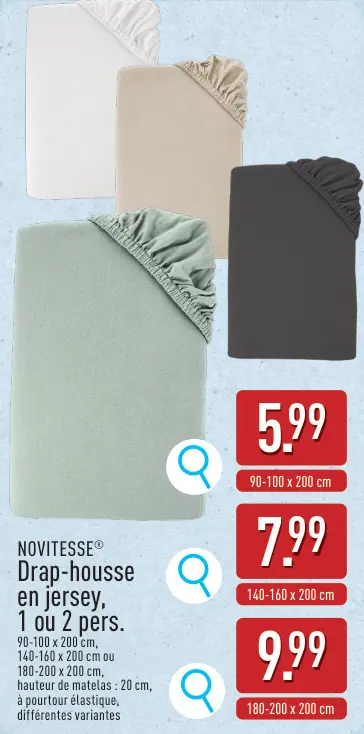 Offre: Drap-housse en jersey