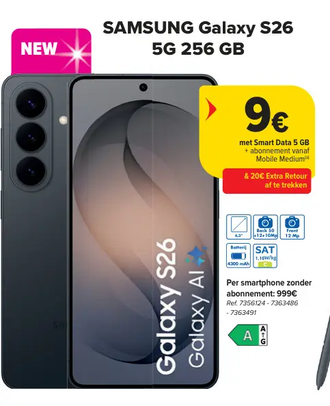 Promotie: Galaxy S26 5G 256 GB