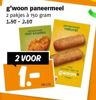 Aanbieding: g'woon paneermeel