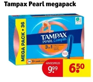 Aanbieding: Tampax Pearl megapack
